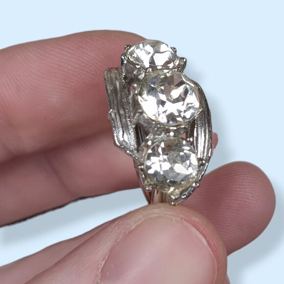 V. Mid-Century Trilogy Cocktail Ring - Picture 4 of 8